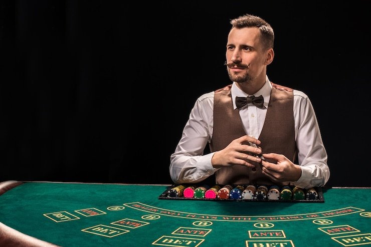 Texas Hold'em Bonus strategy guide and dealer interaction on togel178 slot